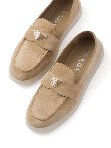 Prada suede loafers men's